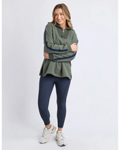 Load image into Gallery viewer, Knit Collar Crew - Khaki