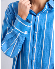 Load image into Gallery viewer, Mia Striped Shirt - Royal Blue