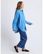 Load image into Gallery viewer, Mia Striped Shirt - Royal Blue