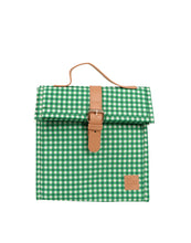 Load image into Gallery viewer, Green Gingham Lunch Satchel