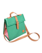 Load image into Gallery viewer, Green Gingham Lunch Satchel