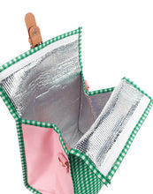 Load image into Gallery viewer, Green Gingham Lunch Satchel