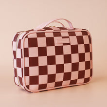 Load image into Gallery viewer, Cherry Check Cosmetic Bag