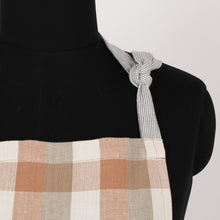 Load image into Gallery viewer, Double Check Apron - Salmon Pink