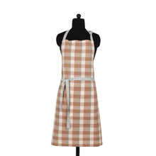 Load image into Gallery viewer, Double Check Apron - Salmon Pink