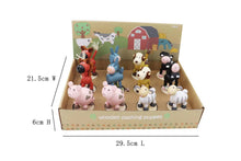 Load image into Gallery viewer, Wooden Farm Animal Press Toys