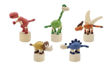 Load image into Gallery viewer, Wooden Dinosaur Press Toy