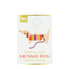 Load image into Gallery viewer, Stitch Your Own Keyring - Sausage Dog
