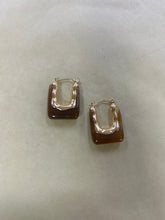Load image into Gallery viewer, Coloured Glass/ Gold Earrings
