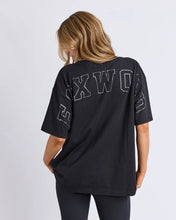 Load image into Gallery viewer, Metallic Interval Tee - Black with Silver
