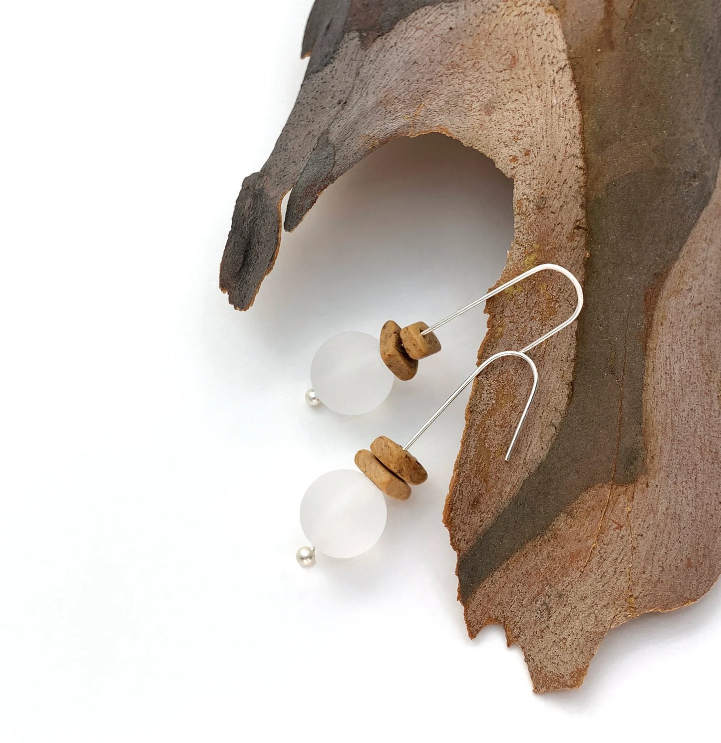 Clear Resin Long Hook Earring