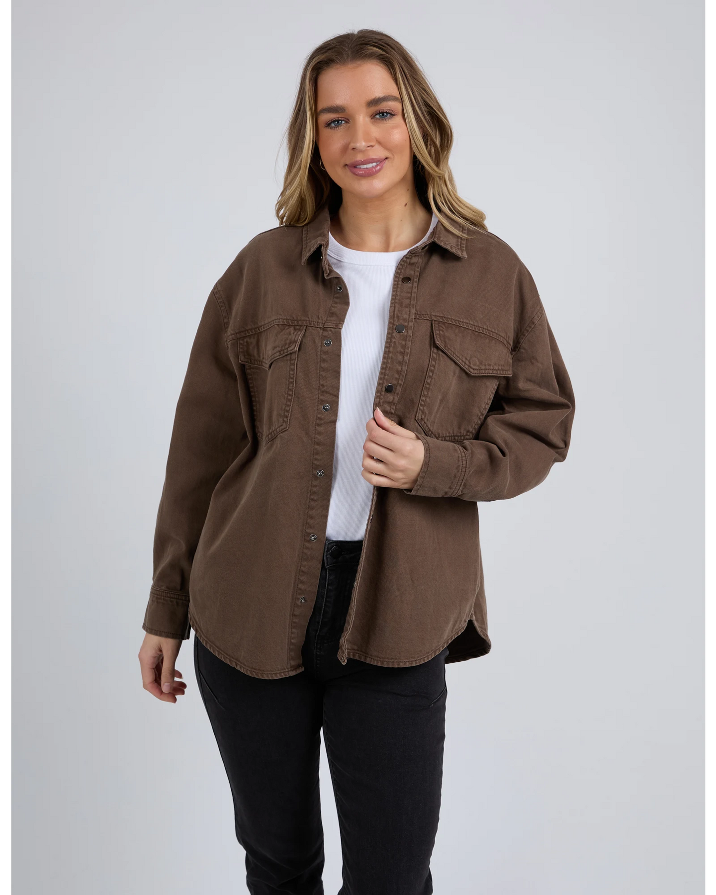 Daisy Overshirt - Chocolate