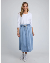 Load image into Gallery viewer, Greta Denim Skirt - Light Blue
