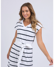 Load image into Gallery viewer, Casey Stripe Dress - White
