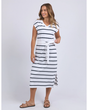 Load image into Gallery viewer, Casey Stripe Dress - White
