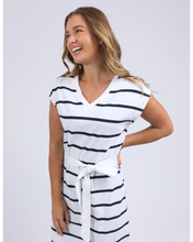 Load image into Gallery viewer, Casey Stripe Dress - White
