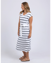 Load image into Gallery viewer, Casey Stripe Dress - White
