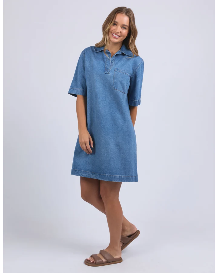 Monte Shirt Dress - Blue