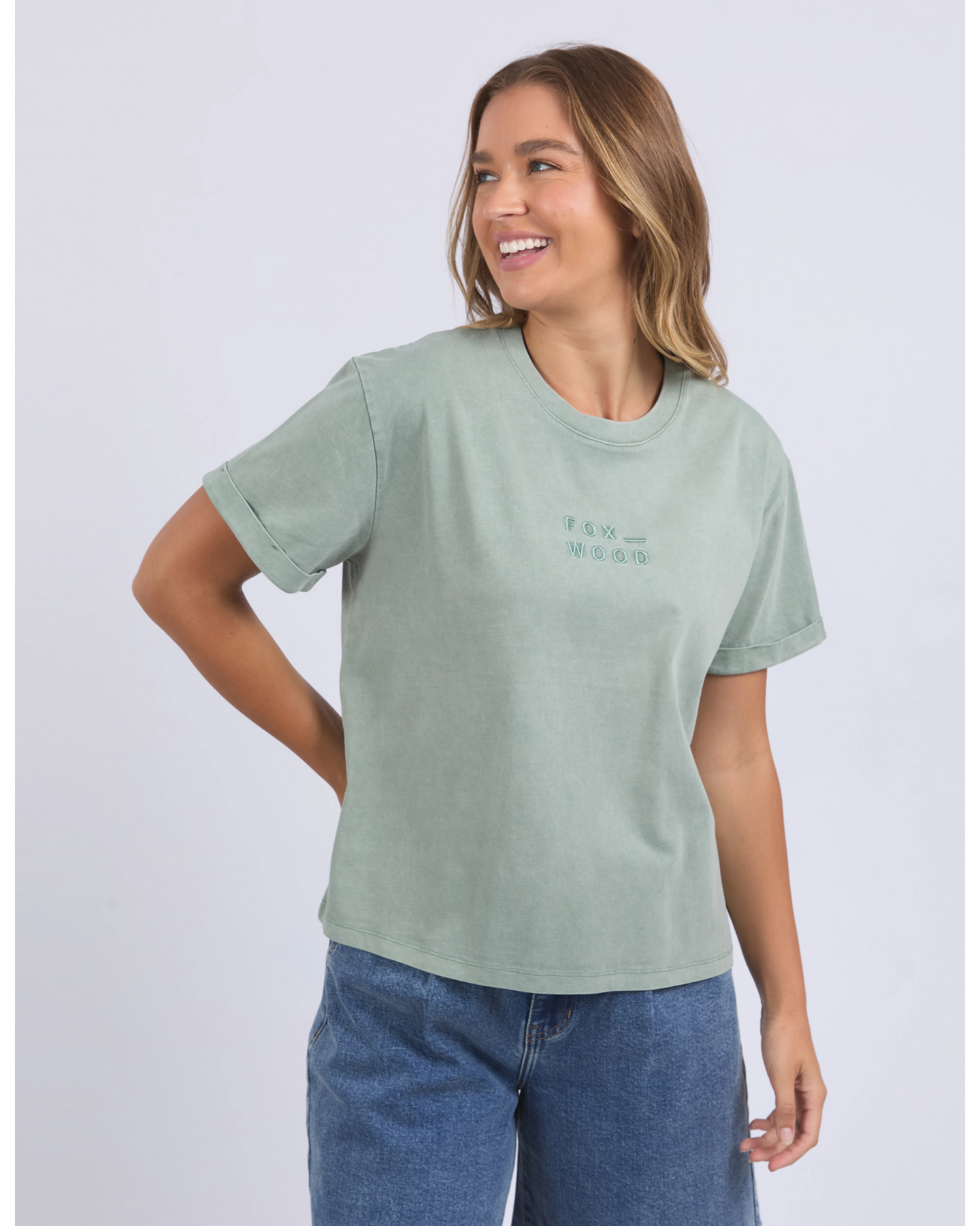 Huntleigh Oversized Tee - Iceberg Green