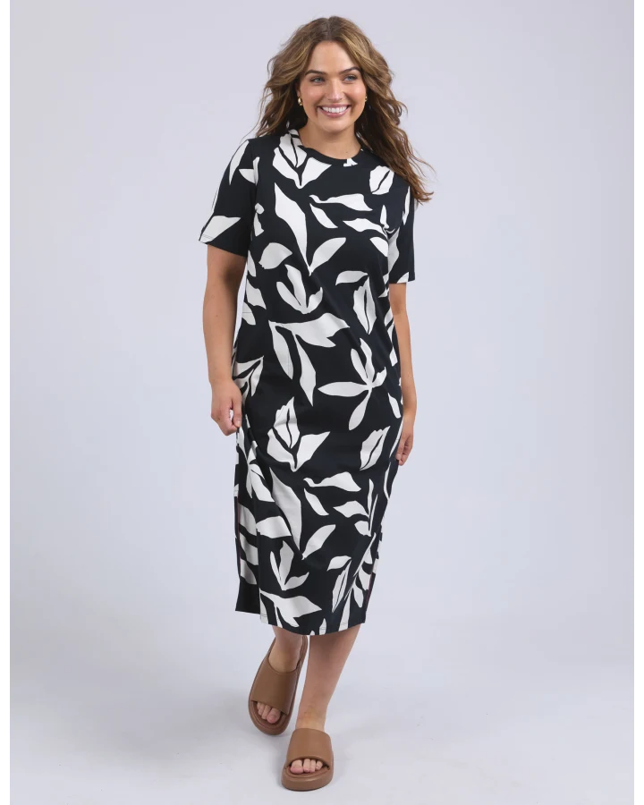 Mimosa Tee Dress -Black