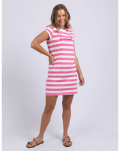 Load image into Gallery viewer, Signature Stripe Tee Dress- Hot Pink
