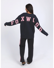 Load image into Gallery viewer, Interval Crew - Navy/W Neon Pink

