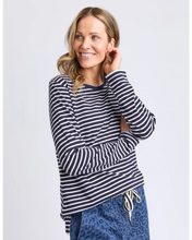 Load image into Gallery viewer, Drea Long Sleeve Top - Navy
