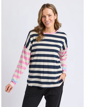 Load image into Gallery viewer, Gaeb Stripe L/S Tee - Strawberry
