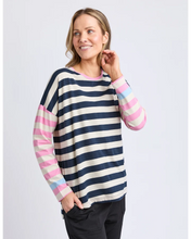 Load image into Gallery viewer, Gaeb Stripe L/S Tee - Strawberry
