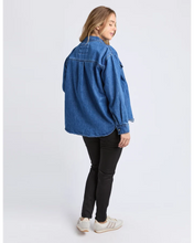 Load image into Gallery viewer, Daisy Oversized Shirt - Mid Blue
