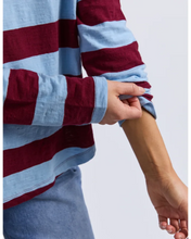 Load image into Gallery viewer, Spritz Stripe L/S Tee - Plum

