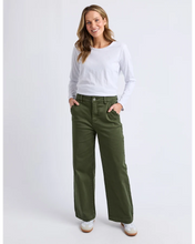 Load image into Gallery viewer, Scallop Edge Jean - Basil
