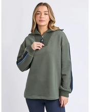 Load image into Gallery viewer, Knit Collar Crew - Khaki
