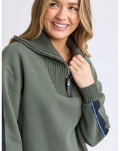 Load image into Gallery viewer, Knit Collar Crew - Khaki
