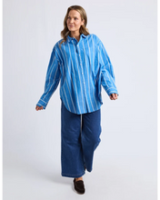 Load image into Gallery viewer, Mia Striped Shirt - Royal Blue
