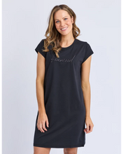 Load image into Gallery viewer, Signature Embroidery Tee Dress - Black

