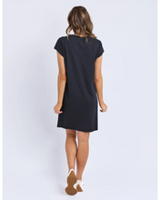Load image into Gallery viewer, Signature Embroidery Tee Dress - Black
