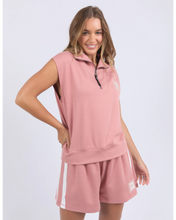 Load image into Gallery viewer, Layla Zip Vest - Dusty Rose

