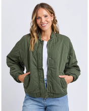 Load image into Gallery viewer, Jean Bomber Jacket - Four Leaf Clover
