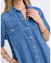 Load image into Gallery viewer, Sorcha Denim Dress - Mid Blue
