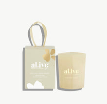Load image into Gallery viewer, Mini Soy Candle Bauble - Golden Wattle &amp; Citrus
