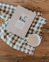 Load image into Gallery viewer, Pure French Linen Tea Towel - Olive Gingham
