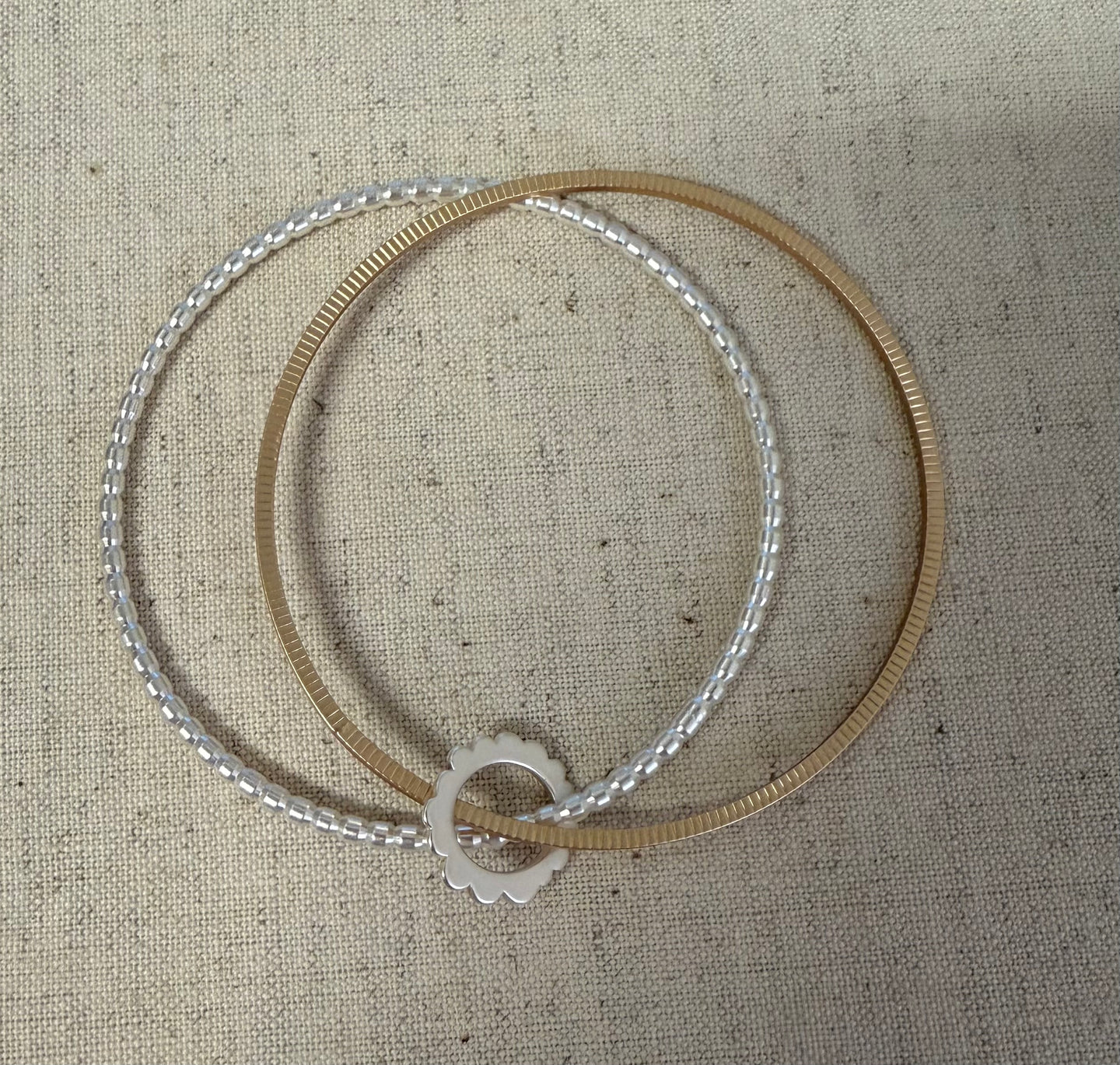 Bracelet Set with Flower