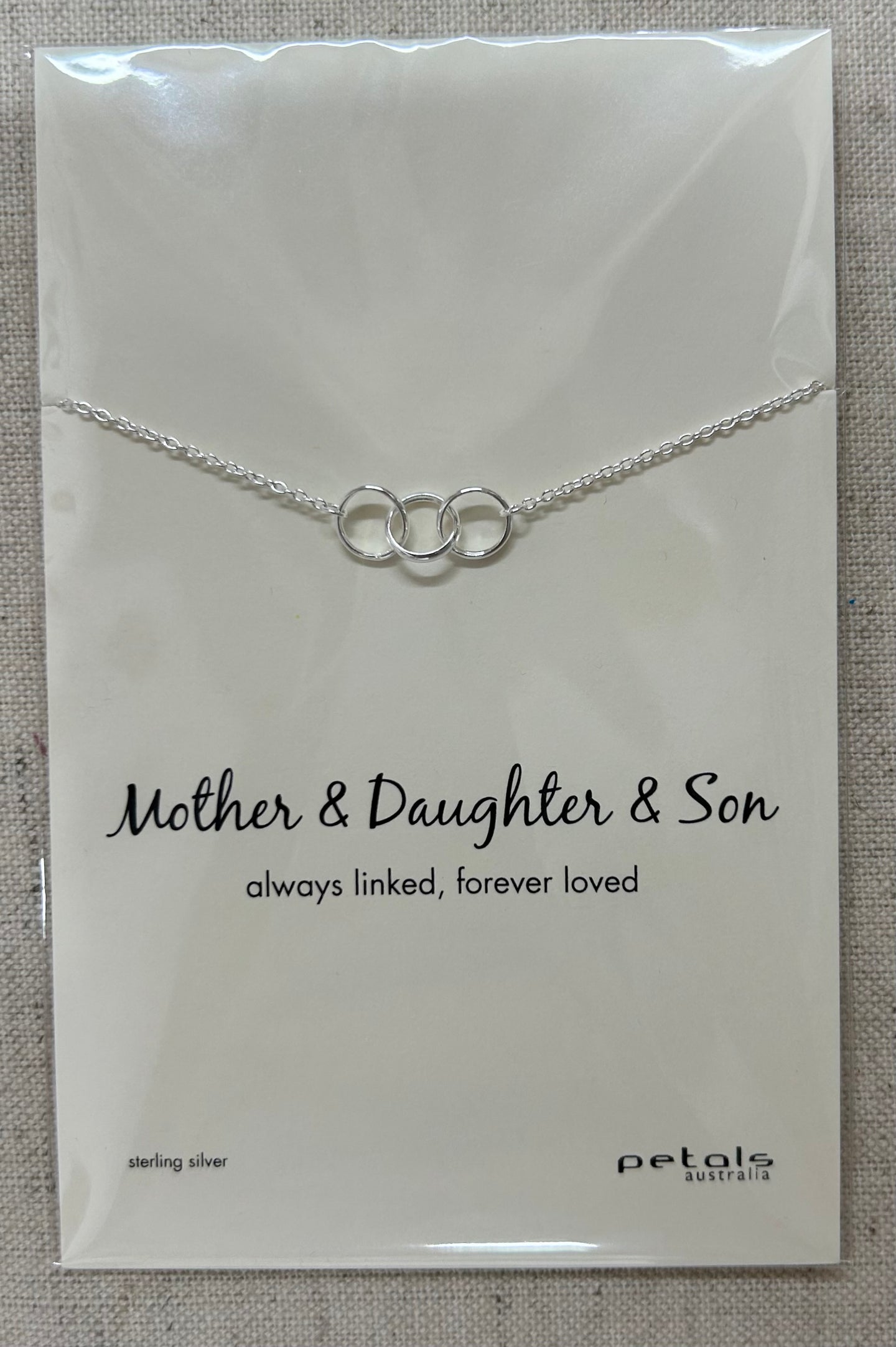 Mother, Daughter & Son - Silver