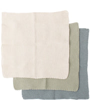 Load image into Gallery viewer, Knitted Dishcloth 3pk - Sage
