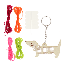 Load image into Gallery viewer, Stitch Your Own Keyring - Sausage Dog
