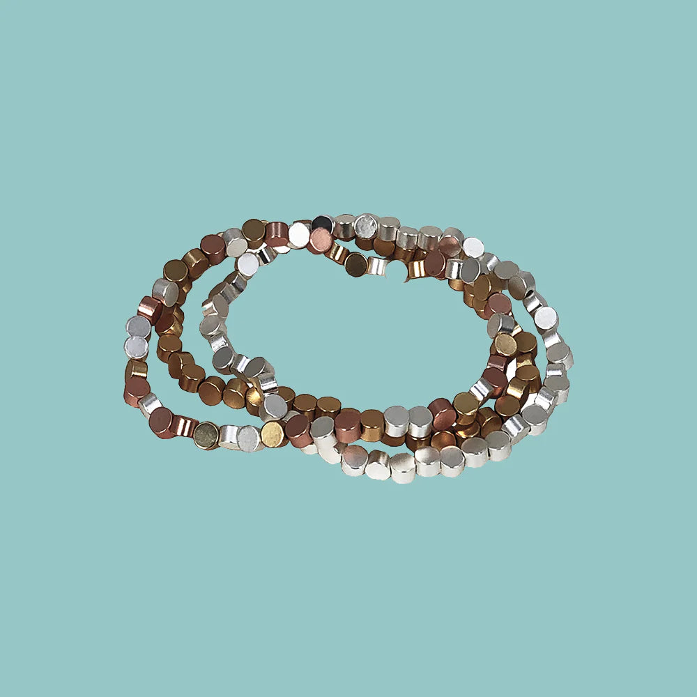 Small Round Bead Bracelet Set