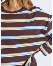 Load image into Gallery viewer, Harper Stripe L/S Tee - Coffee
