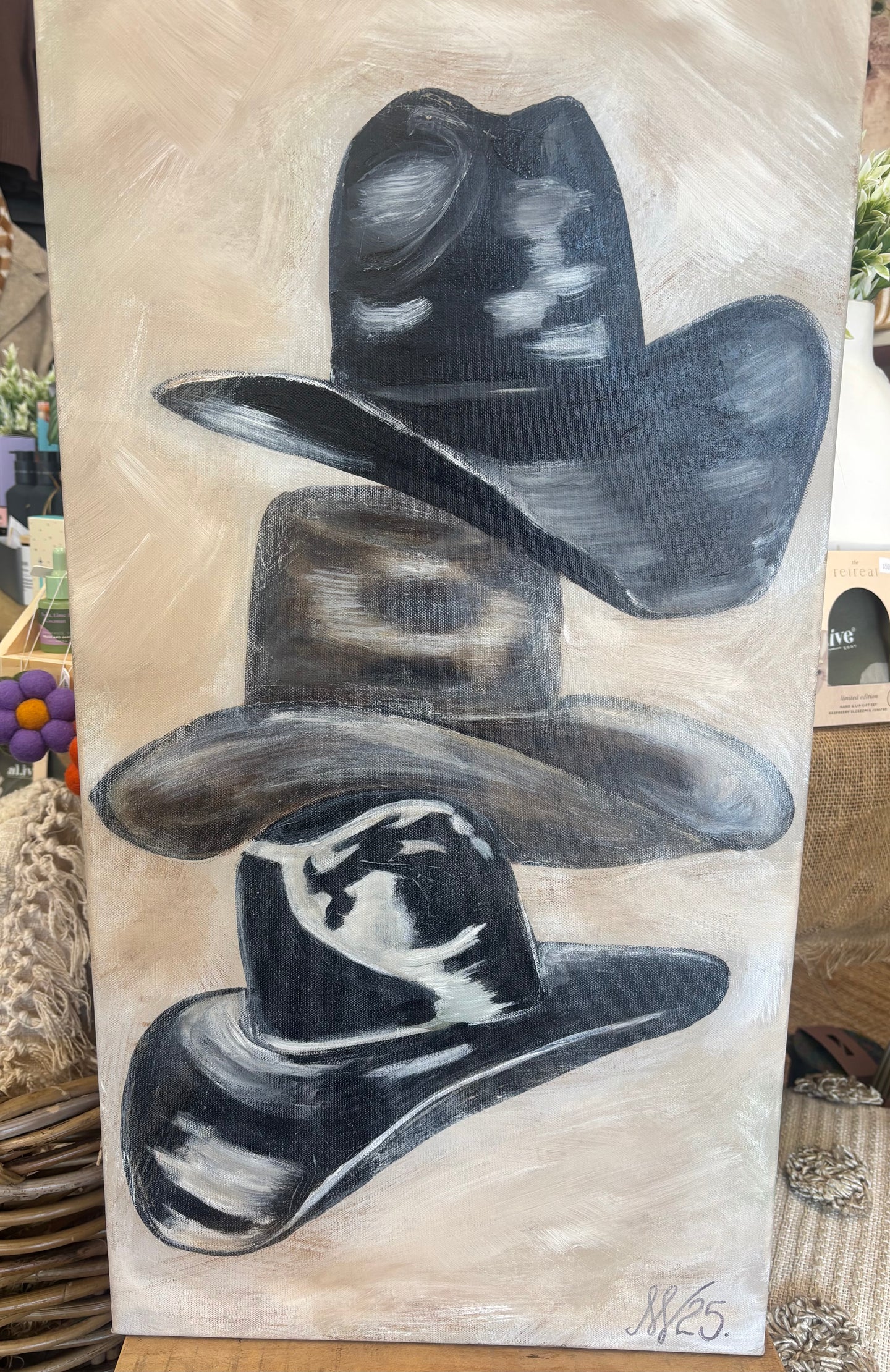 Cowboy Hats Canvas Painting