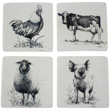 Load image into Gallery viewer, Farmyard Coasters S/4

